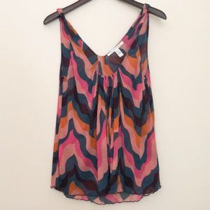 DVF Multicolored Printed Silk Pepe Camisole